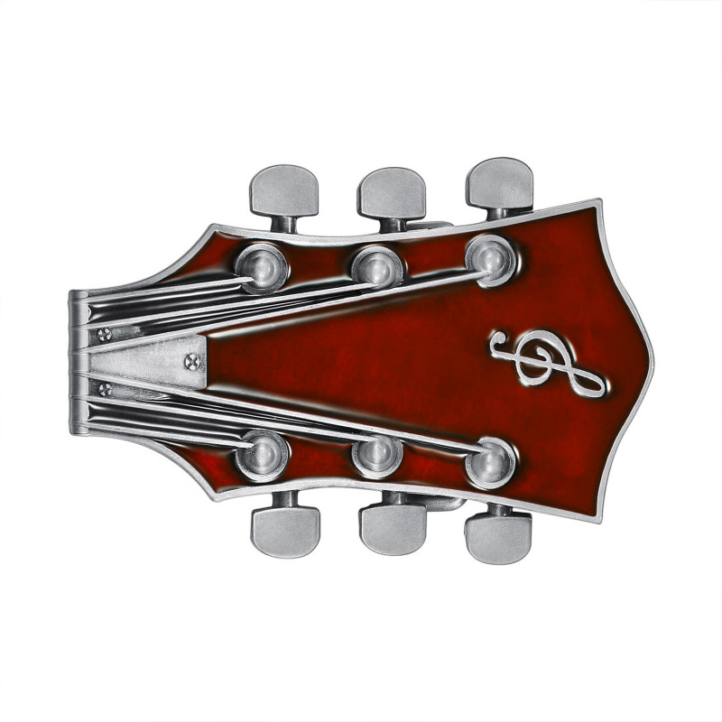 Red Rock E-Gitarre Gürtelschnalle bobijoo