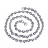 COH0022 BOBIJOO Jewelry Hochwertige Kaffeebohnenkette aus Silberstahl