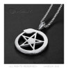 PE0279 BOBIJOO Jewelry Pendant Ouroboros Cycle of life Pentagram Steel