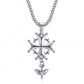 PEF0063 BOBIJOO Jewelry Cross Pendant Huguenot Protestant Woman Child