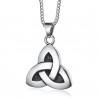 PE0286 BOBIJOO Jewelry - Anhänger, Triquetra Keltisch Dreifaltigkeit Stahl 316L Kette