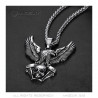 PE0285 BOBIJOO Jewelry - Anhänger Adler auf V-Twin-Motor Schädel Biker Triker