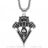 PE0284 BOBIJOO Jewelry Pendant Tiger Claw Skull Biker Triker