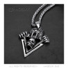 PE0284 BOBIJOO Jewelry Colgante Tigre Garra del Cráneo del Motorista Triker
