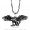 PE0282 BOBIJOO Jewelry Pendant Eagle Symbol USA Freedom Biker Triker