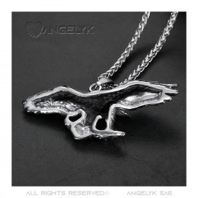 PE0282 BOBIJOO Jewelry - Anhänger Adler Symbol, USA-Freiheit-Biker-Triker