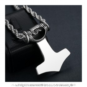 PE0281 BOBIJOO Jewelry Colgante, Collar de Thor el Martillo Mjöllnir Símbolo Vikingo Templarios