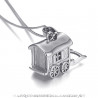 PE0197S BOBIJOO Jewelry - Anhänger-Halskette Wohnmobil-Wohnwagen-Reisender Stahl 316L