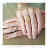 BAF0049 BOBIJOO Jewelry Ring Curved Piece Cock Reverse 20 Franc Marianne Gold