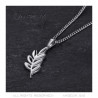 PE0294 BOBIJOO Jewelry Pendant Acacia Leaf Titi and Freemasonry Silver