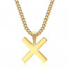 PE0295 BOBIJOO Jewelry Pendant Cross Decussé of Saint Andrew X Gold