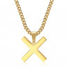 PE0295 BOBIJOO Jewelry Pendant Cross Decussé of Saint Andrew X Gold