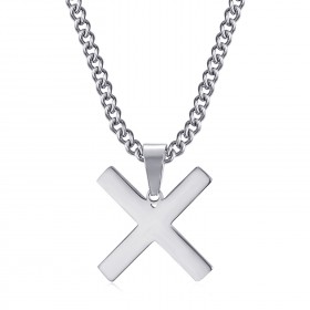 PE0296 BOBIJOO Jewelry Anhänger Kreuz Decussée von Saint Andrew X Silver