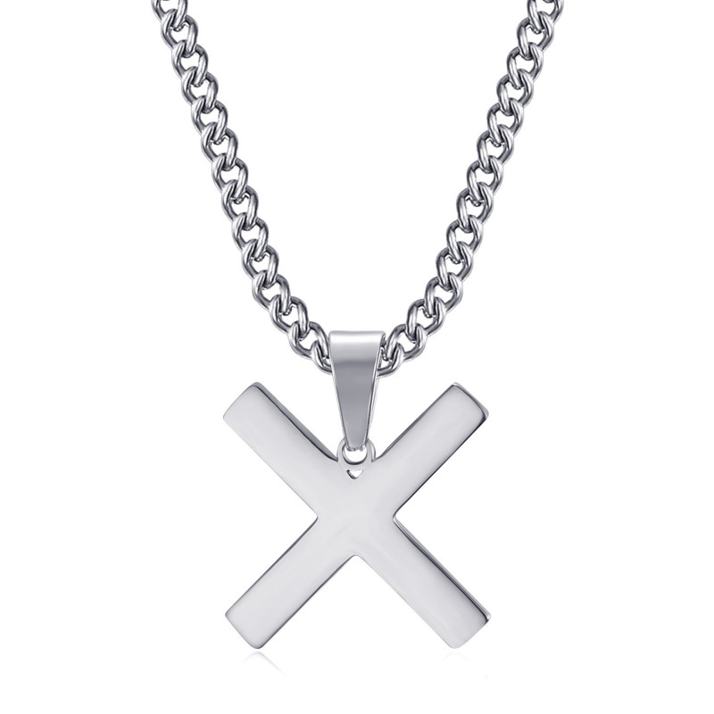 PE0296 BOBIJOO Jewelry Anhänger Kreuz Decussée von Saint Andrew X Silver