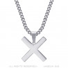 PE0296 BOBIJOO Jewelry Anhänger Kreuz Decussée von Saint Andrew X Silver