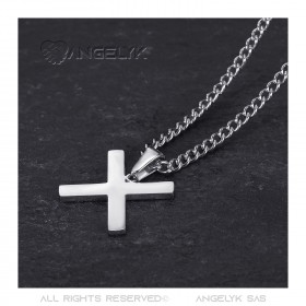 PE0296 BOBIJOO Jewelry Pendant Cross Decussée of Saint Andrew X Silver