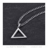 PE0300 BOBIJOO Jewelry Silver Freemasonry Triangle Pendant