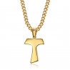 PE0301 BOBIJOO Jewelry Anhänger Kreuz des Heiligen Anthony Tau Gold