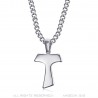 PE0302 BOBIJOO Jewelry Pendant Cross of Saint Anthony Tau Silver