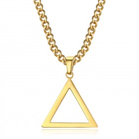 Pendentif Triangle Franc Maçonnerie Or bobijoo