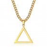 PE0299 BOBIJOO Jewelry Gold Freimaurer Dreieck Anhänger