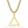 Pendentif Triangle Franc Maçonnerie Or bobijoo