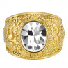 Bague Universitaire Américaine USA Acier Or bobijoo