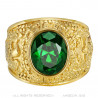 Bague Universitaire Américaine USA Acier Or bobijoo