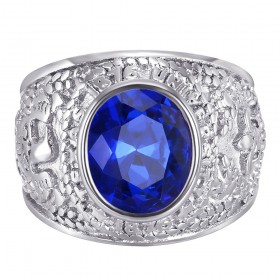 Bague Universitaire Américaine USA Acier Argent bobijoo