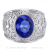 Bague Universitaire Américaine USA Acier Argent bobijoo