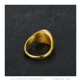 BA0390 BOBIJOO Jewelry Ringsymbol FM Lys Templer Malta Jerusalem Gold