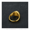 BA0390 BOBIJOO Jewelry Ring Symbol FM Lys Templar Malta Jerusalem Gold