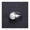 BA0391 BOBIJOO Jewelry FM Symbol Ring Templar Lily Malta Jerusalem Silver