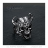 BA0228 BOBIJOO Jewelry Ring Signet Ring Biker Aries Skull Steel