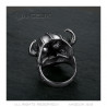 BA0228 BOBIJOO Jewelry Ring Signet Ring Biker Aries Skull Steel