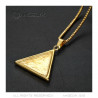 PE0303 BOBIJOO Jewelry Auge Gottes Dreieck Anhänger Gold
