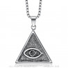 Pendentif Triangle Oeil de Dieu Argent bobijoo