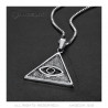 PE0304 BOBIJOO Jewelry Auge Gottes Dreieck Anhänger Silber