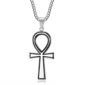 PE0306 BOBIJOO Jewelry Ägyptischer Ankh Kreuzanhänger des Lebens Silber