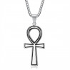 PE0306 BOBIJOO Jewelry Egyptian Ankh Cross Pendant of Life Silver