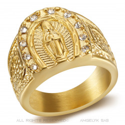 BA0272 BOBIJOO Jewelry Anillo Anillo Anillo Camargue Herradura Acero Virgen Oro