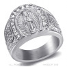 BA0272S BOBIJOO Jewelry Ring Siegel Ring Camargue Hufeisen Virgin Steel Silber