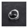 BA0272S BOBIJOO Jewelry Ring Siegel Ring Camargue Hufeisen Virgin Steel Silber