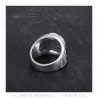 BA0272S BOBIJOO Jewelry Ring Signet Ring Camargue Horseshoe Virgin Steel Silver