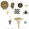 PIN0034 BOBIJOO Jewelry Lote de 10 pines del tema de la masonería