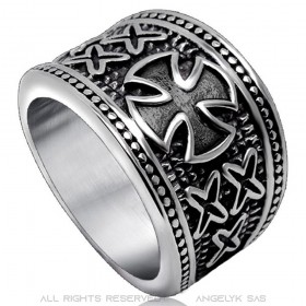 BA0170 BOBIJOO Jewelry Siegelring Ring Vintage Orden der Templer