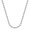 COH0034S BOBIJOO Jewelry Chain Necklace Mesh Beads Balls Beads 4mm 55cm Steel Silver