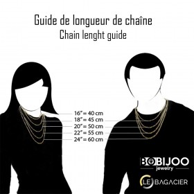 Chaîne Collier Maille Torsadé Corde 3mm 55cm Acier Or  bobijoo