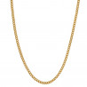 COH0028 BOBIJOO Jewelry Chain Necklace Cuban Mesh 2mm 45cm Steel Gold