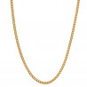 COH0028 BOBIJOO Collana con catena di gioielli Maglia cubana 2 mm 45 cm Acciaio oro